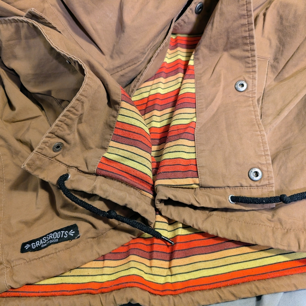 Grassroots California Hooded Button-Up Shirt Jacket – Men’s XL - Picture 7 of 13